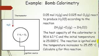 Calorimetry Bomb and Constant Pressure Lecture and Example Calculations [upl. by Mosora]