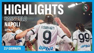 HIGHLIGHTS  Sassuolo  Napoli 16  Serie A 21ª giornata [upl. by Damali]