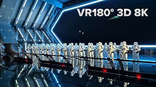 Rise of the Resistance  Star Wars Ride  VR Experience  VR180 3D 8K 60p  Disneyland Kalifornien [upl. by Anar772]