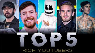 Top 5 Richest YouTuber in the World [upl. by Roze]