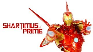 Revoltech Iron Man Bleeding Edge Armor Amazing Yamaguchi Marvel Comics Import Action Figure Review [upl. by Ased284]