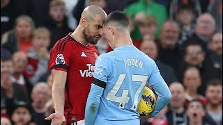 Grealish helps Foden fend off Amrabat in a HEATED Manchester Derby Fight [upl. by Particia]