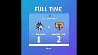 YOUNG APOSTLES VS ACCRA HEARTS OF OAK 12 GPL [upl. by Rufford964]