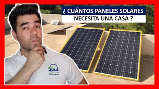 Descubre Cuántos Paneles Solares Requiere Tu Casa [upl. by Balough]