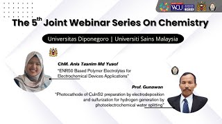 The 5th Joint Webinar Series On Chemistry [upl. by Zacherie]