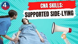 Change Position to Supported Side Lying CNA Skill Prometric [upl. by Lleira42]