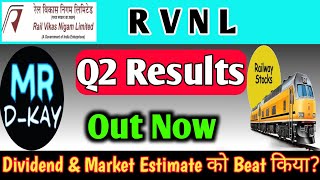 Rvnl Q2 Results 2025 🔥 Rail Vikas Nigam Ltd Share  Rvnl Share Latest News Rail Vikas share today [upl. by Acassej232]