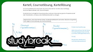 Kartell Cournotlösung Kartelllösung  Mikroökonomie [upl. by Laehpar492]