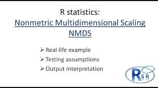 29 NonMetric Multidimensional Scaling NMDS [upl. by Wolf209]