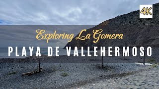 Playa DE VALLEHERMOSO La Gomera  Spain 4K [upl. by Irihs]