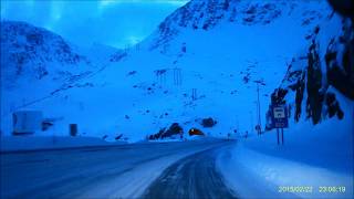 Norway NorthCape Winter Driving  Part 4 Honningsvåg to Lakselv [upl. by Acsot186]