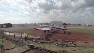 Loading a singleengine air tanker with wildfire retardant [upl. by Nealey816]