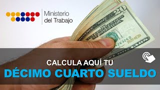 ¿Cómo se Calcula el Décimo Cuarto Sueldo [upl. by Lazare]