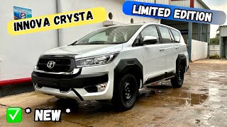 ✅New Toyota Innova Crysta GX Limited Edition Walk Around Review And Loaded With Body Kit ❤️ [upl. by Enyad]