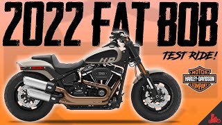 2022 HarleyDavidson Fat Bob TEST RIDE [upl. by Nueormahc]