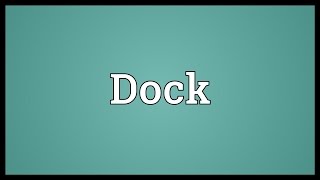 Dock Meaning [upl. by Aneeram]