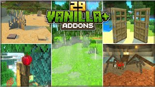 TOP 29 VANILLA ADDON MCPE ModAddon REALISTIC Di MCPEMCBE Terbaru 119  120 [upl. by Waiter105]