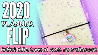 ❤ Hobonichi Cousin Planner Flip ❤ Completed Hobo Cousin Avec 2020 ❤ [upl. by Lekkim64]