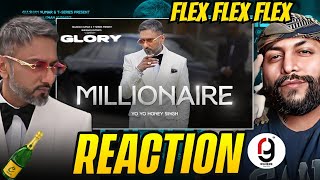 MILLIONAIRE SONG Full Video YO YO HONEY SINGH  GLORY  LEO  TEJI SANDHU  REACTION BY RG glory [upl. by Christianity249]