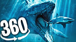 VR 360 SEA MONSTERS ROLLER COASTER  Virtual Reality Experience [upl. by Tanhya]