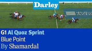 Blue Point by Shamardal wins the G1 Al Quoz Sprint at Meydan [upl. by Ynotna]