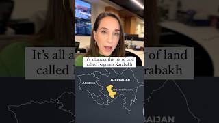 The NagornoKarabakh story explained in 1 minute  AJ shorts aljazeeraenglish azerbaijan [upl. by Elbam742]