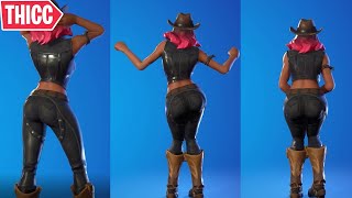 FORTNITE quotCalamityquot SKIN SHOWCASED WITH LEGENDARY THICC DANCES 🍑  Fortnite Calamidad Bailando [upl. by Bigler]