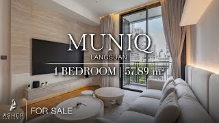 Muniq Langsuan  1 Bedroom  5789 sqm  Available for SALE [upl. by Gnni]