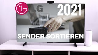 LG TV Sender sortieren 2021 [upl. by Boaten]