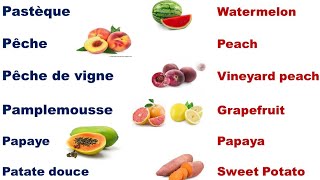 Les fruits en Anglais The FRUITS IN FRENCH [upl. by Eustache765]