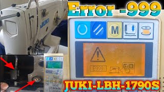 juki hole machine auto Error E 999 LBH 1790S [upl. by Silliw]