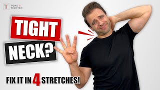 Neck Pain Relief With Just 4 Stretches Follow Along Routine [upl. by Haila977]