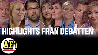 Highlights från Aftonbladets partiledardebatt 2022 [upl. by Yntruoc]