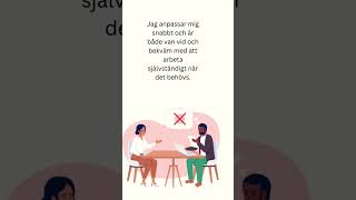 Jobbintervju Del 5 svenskaspråket lärande lärdigsvenska shorts viralshort [upl. by Hanah377]