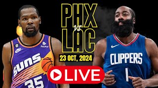 🔴LIVE  LA Clippers Vs Phoenix Suns Full Game  NBA Live  Oct 23 2024  2K [upl. by Sonitnatsnoc848]