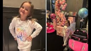 Tamara Ecclestone spares no expense as she rings in daughter Serenas fourth birthday [upl. by Neillij]