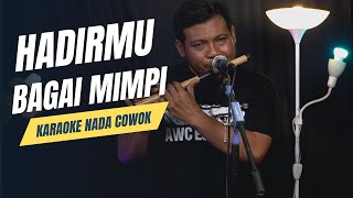 HADIRMU BAGAI MIMPI KARAOKE NADA COWOK PRIA [upl. by Kimber822]