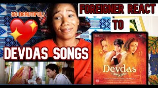 FOREIGNER REACT TO DEVDAS SONGS  WHAT ARE YOUR FAVORITE SONGS [upl. by Llaccm]