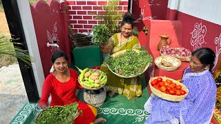 Thotakura pulusu Kura amp aloo brinjal mixed fry [upl. by Bumgardner539]