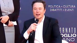 NEW Elon Musk Leaves Audience Speechless in Italy [upl. by Yr626]