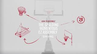 How to Install the Spalding Momentous EZ Assembly Basketball Hoop  Assembles in 30 Minutes or Less [upl. by Adli]