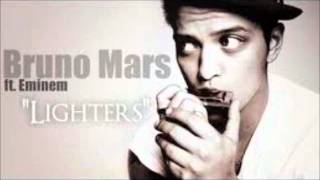 Bruno Mars ft Eminem Lighters Instrumental LYRICS [upl. by Koller]