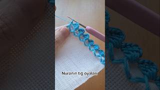 crochet shortsvideo viralvideo howto trendingshorts design knit knitting howto puntilla [upl. by Fagin]