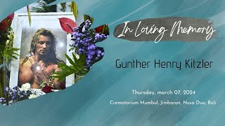 The Cremation  In Loving Memory Of Gunther Henry Kitzler [upl. by Lukin]