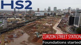 HS2 Curzon Street Station Birmingham construction [upl. by Alcina]