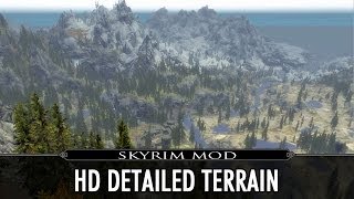 Skyrim Mod HD Detailed Terrain [upl. by Nifled]