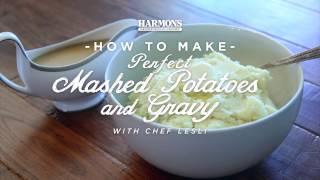 How to Make Perfect Mashed Potatoes and Gravy HowtoHarmons [upl. by Applegate136]