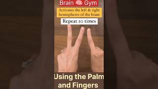 quotImprove Your Brain Power with Brain Gym Palms and Fingers Exercisesquotshortstrendingshortsshort [upl. by Anohr254]