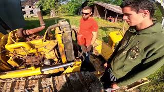 John Deere JD 450C Radiator Repair Attempt JB WELD [upl. by Lucrece]