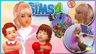 AVOIR 100 BÉBÉS 👶 alors que je galère déjà avec des jumelles  🥵 100 BABY CHALLENGE  SIMS 4 [upl. by Arreic]